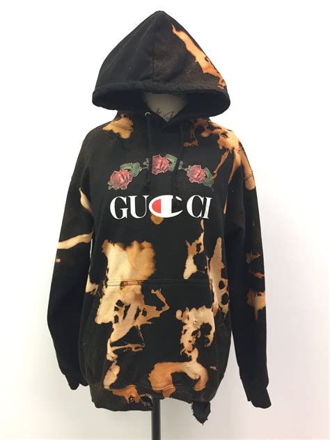 gucci x champion custom hoodie|Gucci hoodie cost.